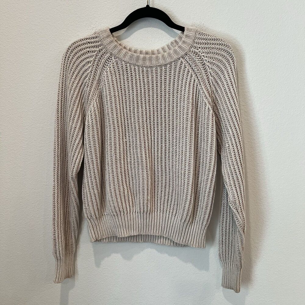 Curator SF Women’s Quinn Sweater M/L Organic Cotton Sustainable Neutral Casual